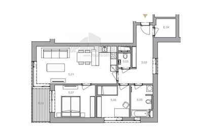 Prodej: novostavba bytu - 3+kk (73 m2) skeletový+cihla, v klidné části Zlín