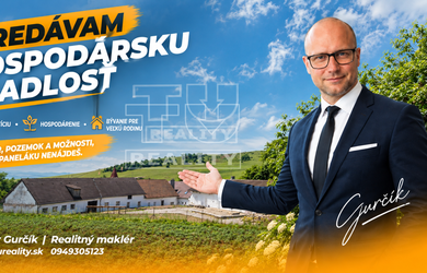 TUreality exkluzívne predáva hospodarsku usadlosť vo Vojňanoch pod Spišskou . Magurou dvojgeneračný rodinný dom - usadlosť  aj s hospodárskymi budovami, 3500m2. Znížená zaujímavá  cena!!!
