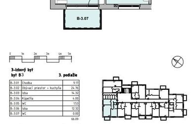 Znížená cena! Novostavba 3 izbový byt Bolešov na predaj, 72,50m2