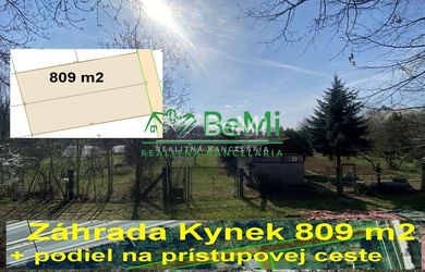 Záhrada  809 m2 Nitra - Kynek ID 466-14-MIGa