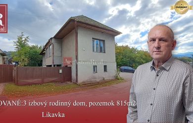 PREDANÉ:  Rodinný dom Likavka - pozemok 815m2