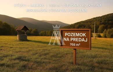 POZEMOK 768 M2, HÝĽOV ČASŤ MEXIKO, KOŠICE OKOLIE