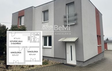 NA PRENÁJOM – kancelárske priestory 70 m2, Nitra – Mlynárce