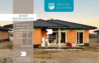 REZERVOVANÉ  | 4-i bungalov na kľúč s pozemkom 1002 m²