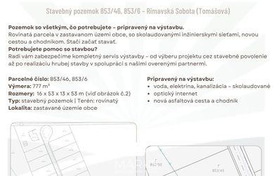 PREDANÉ | Slnečné pozemky Rimavská Sobota 777 m² (odpočet DPH)