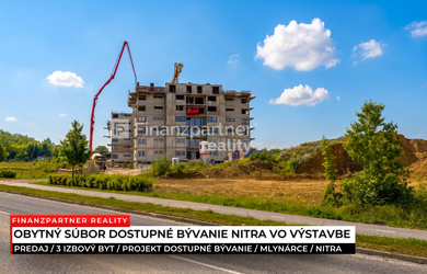 3 izbový byt 85 m² + terasa 76 m² v novom projekte, Nitra