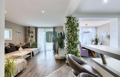 Predaj 4 izbový moderný rodinný dom, garáž, zariadený