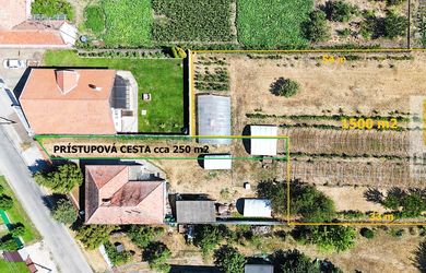 LEGEND - Stavebný pozemok Nesvady, 1500 m2, EXTRA výhodná cena, siete, súkromná ulička