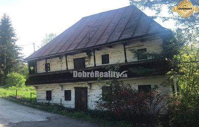PREDAJ POSLEDNÁ pôvodná banícka  drevenica 216m2, Kremnické Bane, Krem