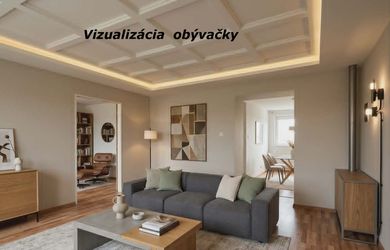 Tehlový 2-izbový byt bez balkóna centrum mesta, 55m2