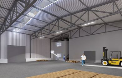 Výstavba skladových priestorov na kľúč, Bratislavská ulica, Trnava, 500-2400m2