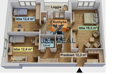 ZNÍŽENÁ CENA! SLNEČNÝ 3-IZBOVÝ BYT+LOGGIA ZAČIATOK PETRŽALKY
