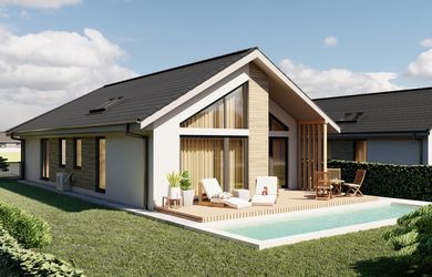 NIDAL: Predaj - Krásne 5 izbové nízkoenergetické domy v projekte Eco Residence, Chorvátsky Grob - Monarská alej (Typ D))
