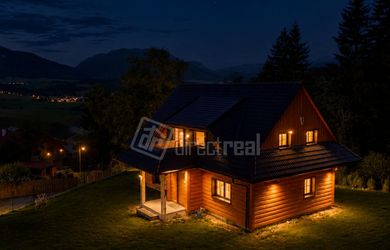 DIRECTREAL|Luxusný zrub pri Liptovskej Mare a výnos až 30 000 € ročne + vizualizácia!