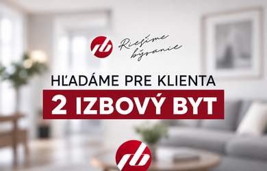 Pre pripraveného klienta hľadáme 2 izb. byt V Karlovej Vsi