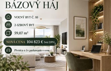 NA PREDAJ 2izb byt - novostavba, Bzovík - Krupina